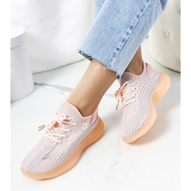 Roze ženske sportske tenisice Molema ružičasta siva 1