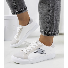 Dings bijele i sive tenisice bijela srebro siva 1