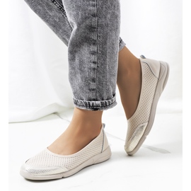 Kožne balerinke Mirjam bež boje 1