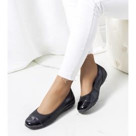 Nerena balerinke od crne kože crna 1