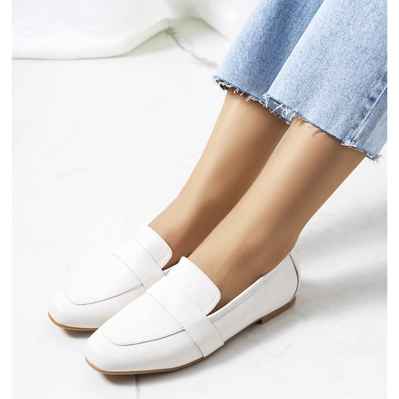 Maple ženske bijele kožne cipele bijela 1