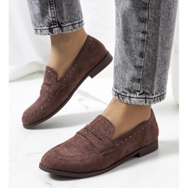 Smeđe kožne cipele s Ishana čepovima smeđa 1