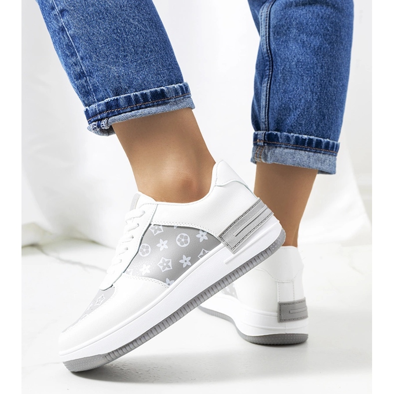 Ženske bijele i sive tenisice Djenna bijela 1