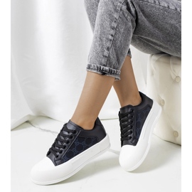 Crne tenisice na Birkett platformi crno 1