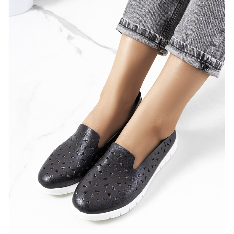 Crne Borg ažurne tenisice crna 1