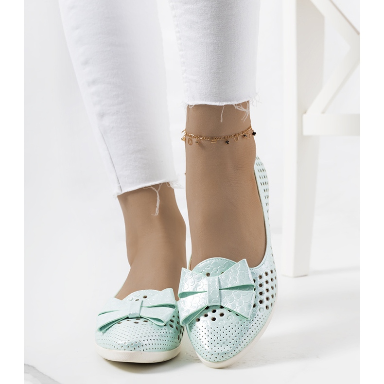 Binney zelene sjajne balerine zelena 1