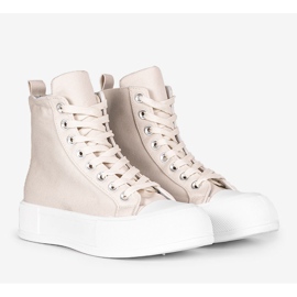 Bež tenisice na visokom Natasha potplatu 1