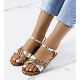 Gold Parade sandale sa kamenčićima zlatni 1