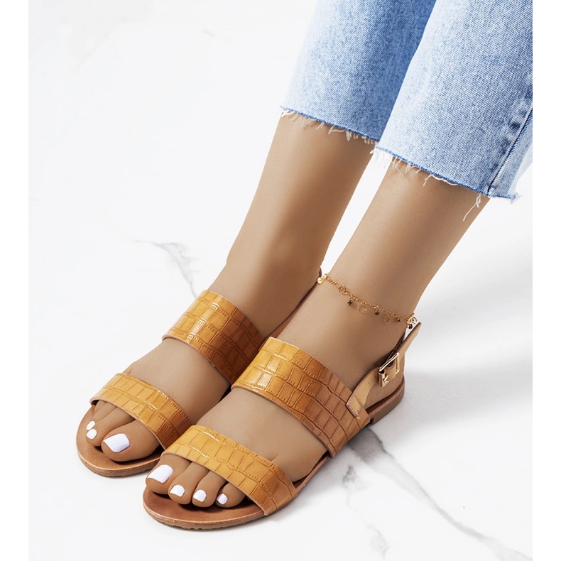 Chinn ženske smeđe sandale smeđa 1