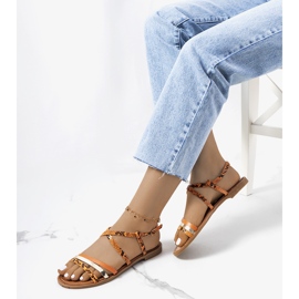 Reeta ženske narančaste sandale 1