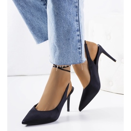 Crne štikle s uvezom Anneli crna 1