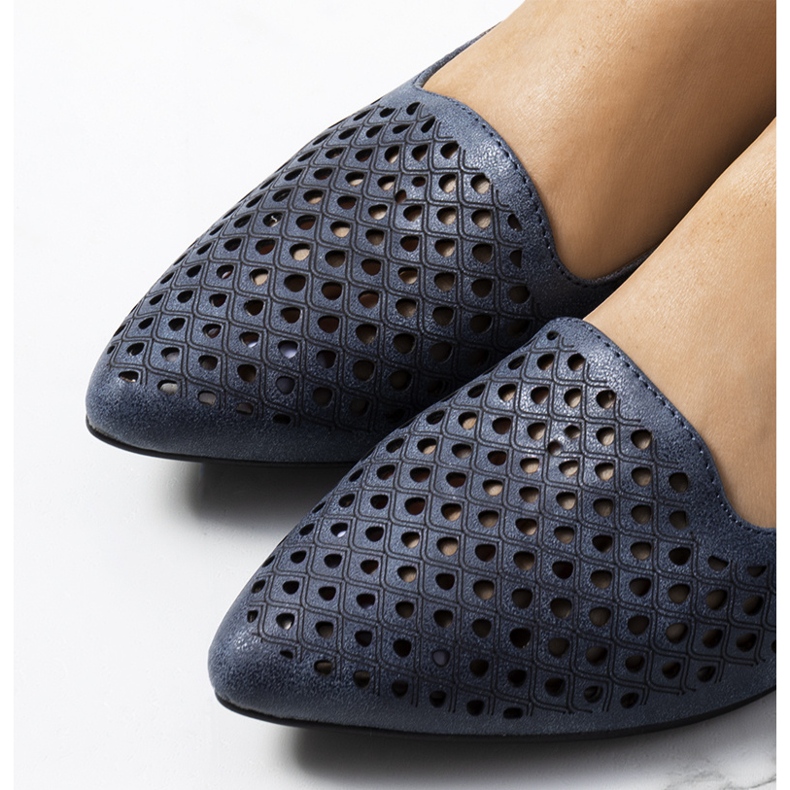 Jarrett tamnoplave ažurne mokasinke plava 1