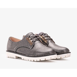 Crne sjajne cipele za djecu Runa crna 1