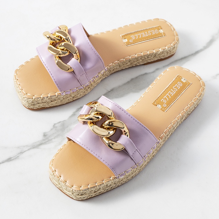 Kairo ljubičaste papuče s lancem ljubičasta 1