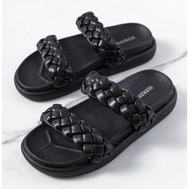 Crne Angas papuče crna 1