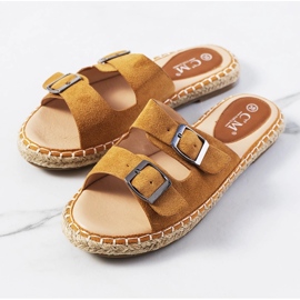 Smeđe ženske Finnan papuče smeđa 1