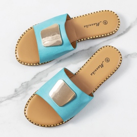 Plave ženske papuče Synan plava 1