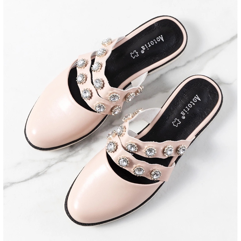 Ružičaste japanke ukrašene Asselt čepovima ružičasta 1