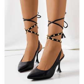 Nudar crne cipele na vezanje crno 1