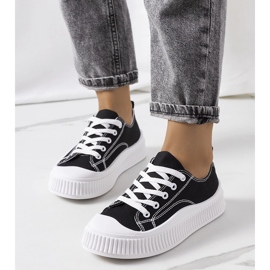 Crne tenisice na platformi Chovka crno 1