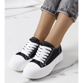 Crne tenisice na platformi Louisal crna 1