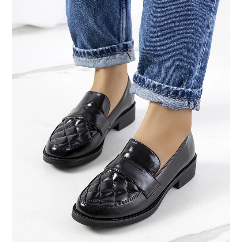 Alexanove crne mokasine crna 1