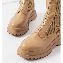 Smeđe čizme s gornjim dijelom od Lewina smeđa 1