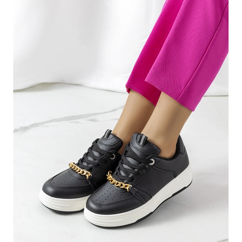 Crne Kelliher tenisice s lancem crno 1