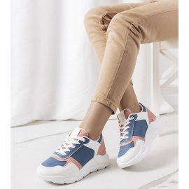 Pottin ženske plave tenisice bijela plava ružičasta 1