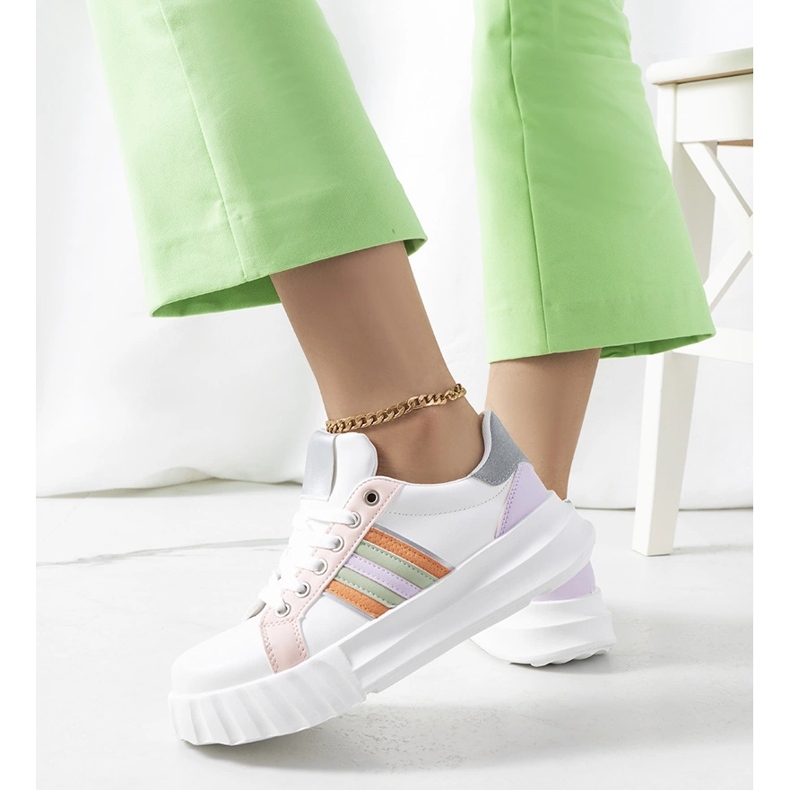 Bijele tenisice na platformi Prinsep bijela 1