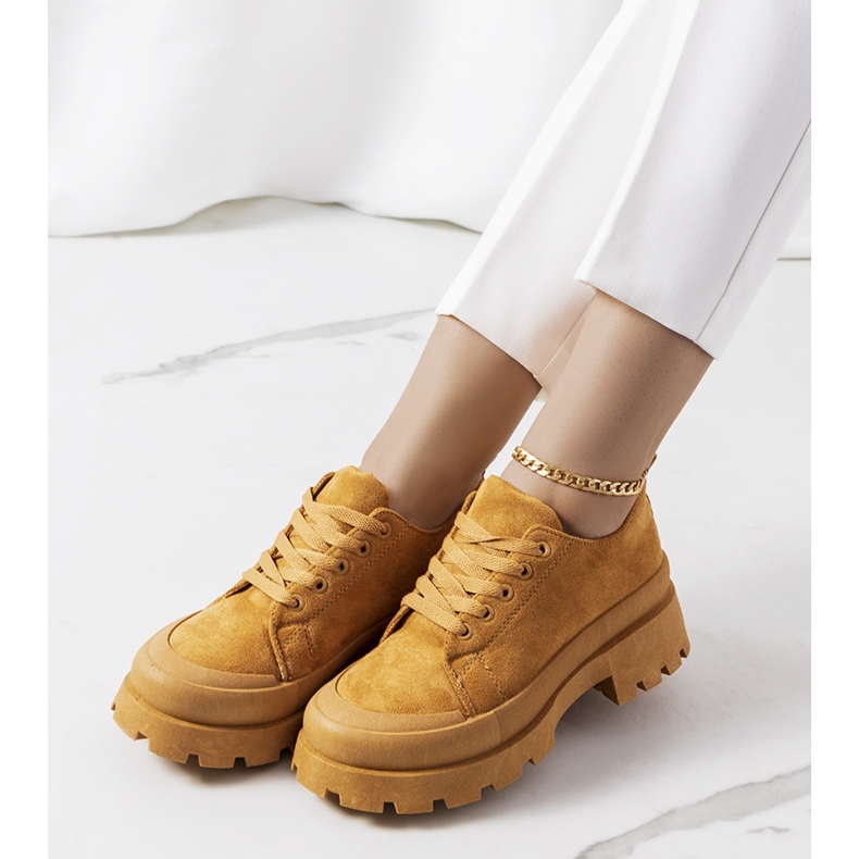 Smeđe tenisice na platformi Dearth smeđa 1