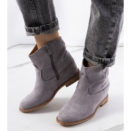 Sive čizme na indoor Hunjet klin petu siva 2