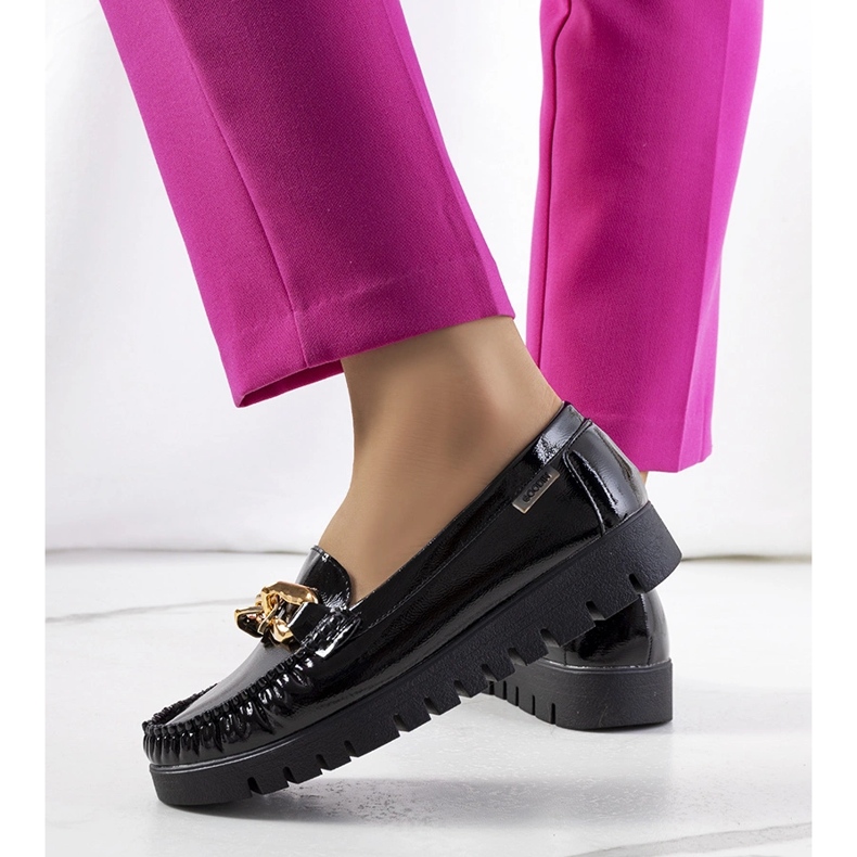 Crne mokasine na Travessa platformi crna 1