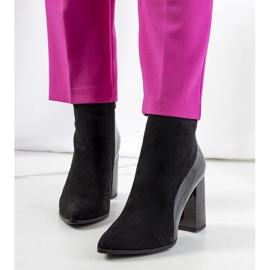 Crne čizme na Leonar stupu crno 1