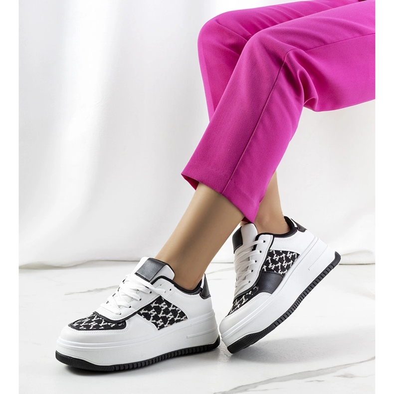 Bijele tenisice na visokom potplatu Valpara bijela 1