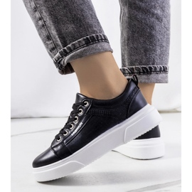 Crne tenisice na debelom Louisiana potplatu crna 1