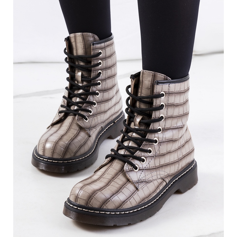 Sive ženske čizme marke Norte siva 1