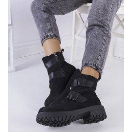 Crne čizme od eko antilop kože iz Leurbosta crna 1