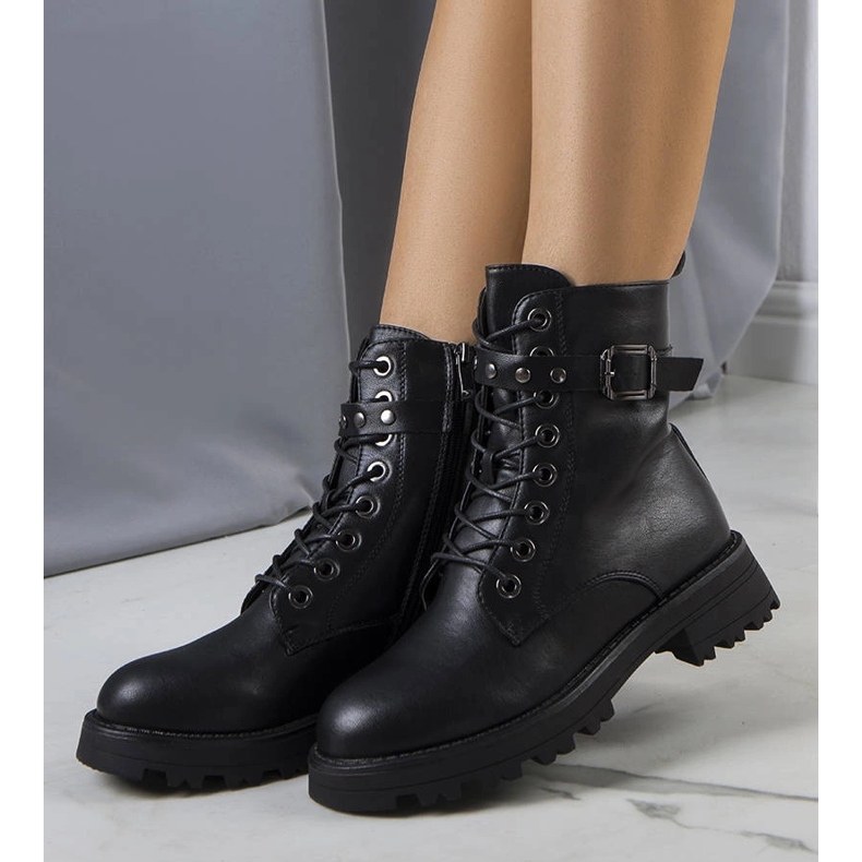 Crne čizme od eko kože iz Narnclaedre crna 1