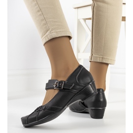 Crne cipele koje se kopčaju Gomez remenom crno 2