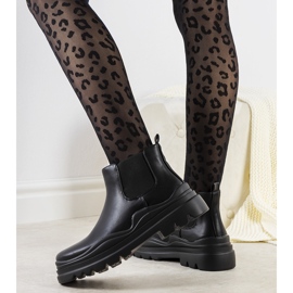 Crne čizme na Tausel platformi crna 1