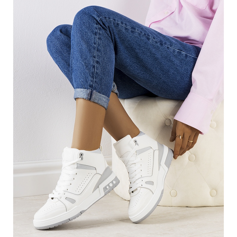 Sive tenisice za gležanj Megatheo siva 1