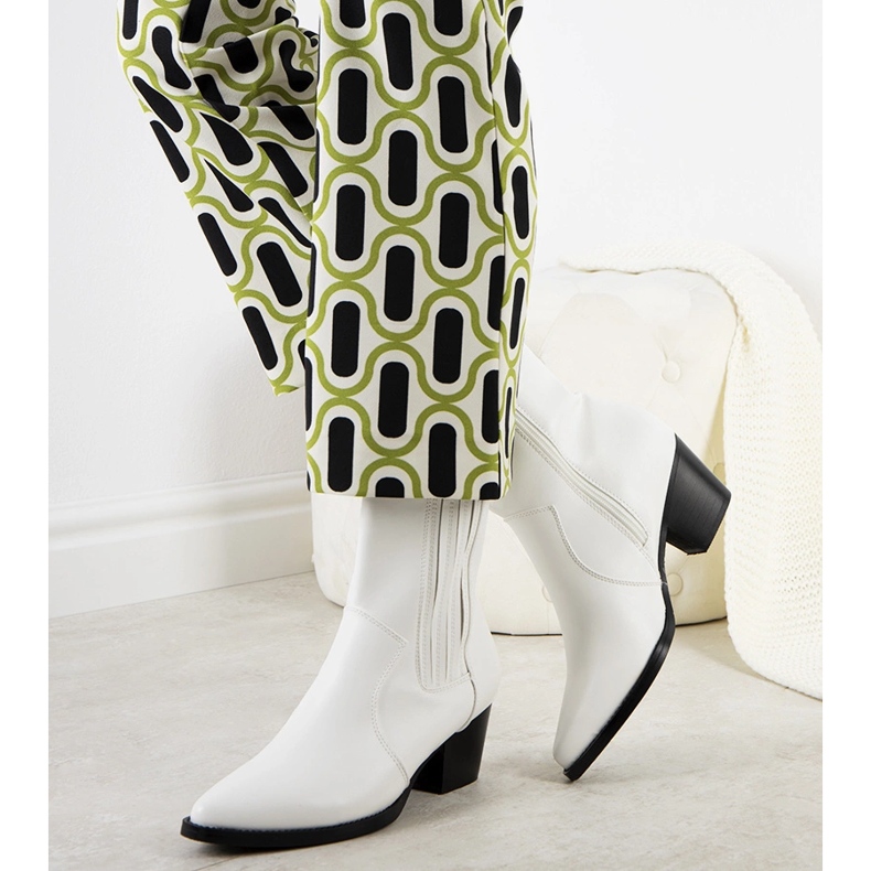 Bento bijele kaubojske čizme bijela 1