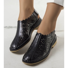 PA1 Crne ažurne Ferre papuče crna 1