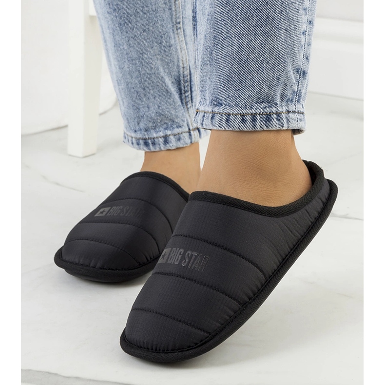 Big Star Crne ženske izolirane papuče KK274602 crna 2