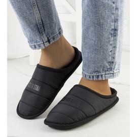 Big Star Crne ženske izolirane papuče KK274602 crno 1