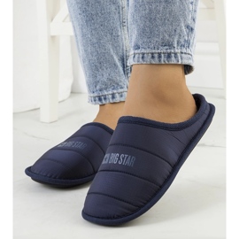 Big Star Ženske tamnoplave izolirane papuče KK274602 plava 2