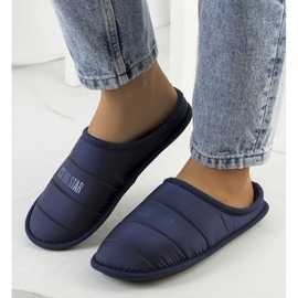 Big Star Ženske tamnoplave izolirane papuče KK274602 plava 1