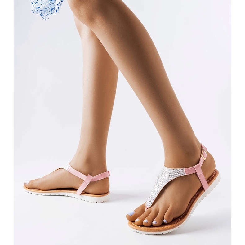 Jesenske ženske ružičaste sandale ružičasta 1