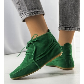 BM Zelene Lalo čizme od eko antilop kože zelena 1